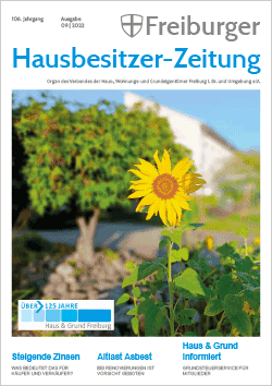 Freiburger Hausbesitzermagazin 09.2022 Freiburger Hausbesitzermagazin 09.2022