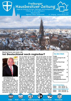 Hausbesitzer Zeitung 300er 01-02-2018 Hausbesitzer Zeitung 300er 01-02-2018