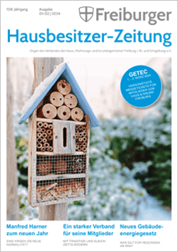 Freiburger Hausbesitzermagazin 0102. 2024 Freiburger Hausbesitzermagazin 0102. 2024