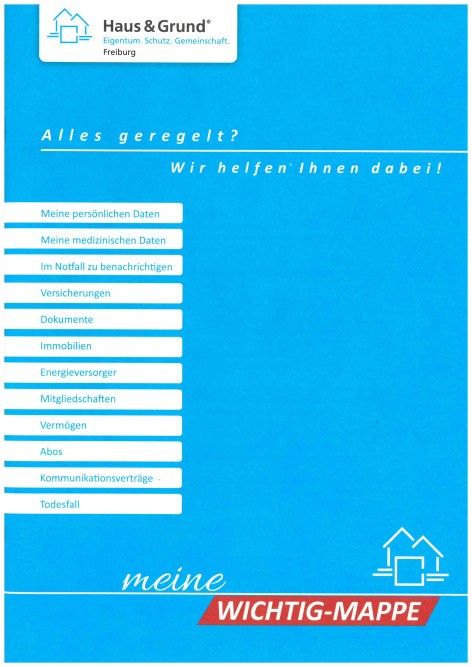 Wichtig-Mappe Wichtig-Mappe